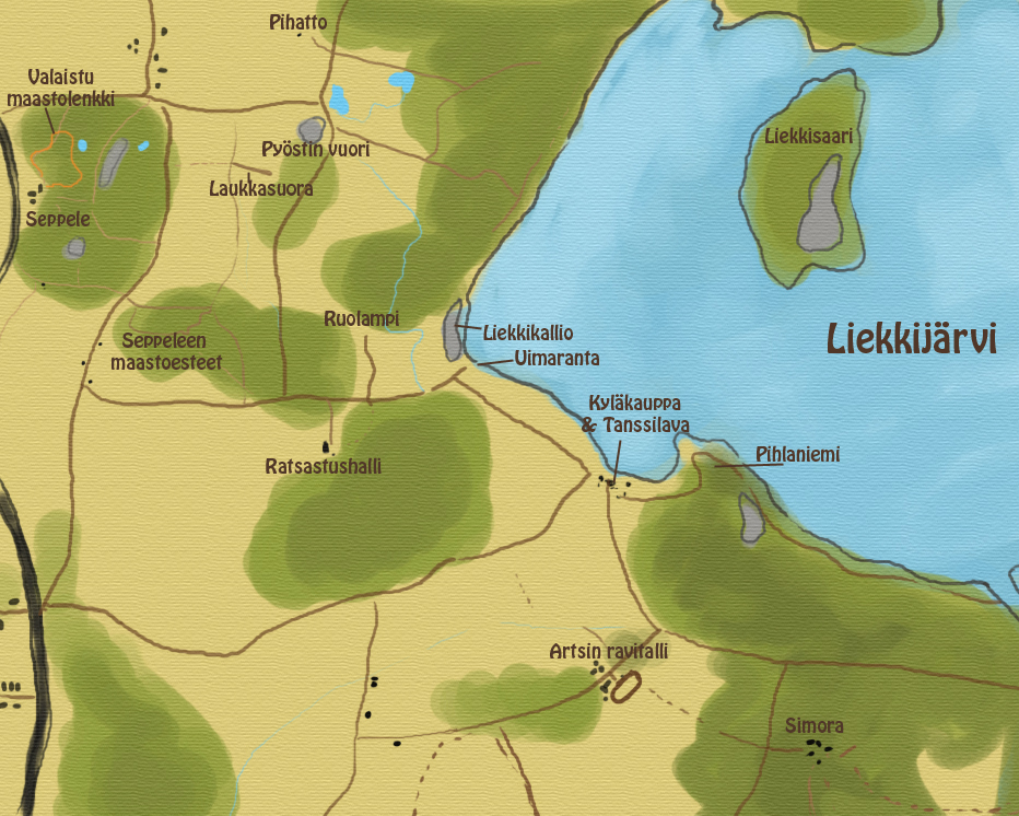 Lähimaastojen kartta